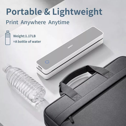 Portable A4 Thermal Printer 300dpi Inkless Bluetooth Tattoo Printer for Office, School Travel